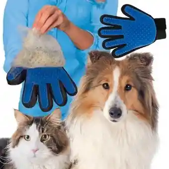 True Touch Guante Cepillo Perros Y Gatos Plastico 5 Dedos