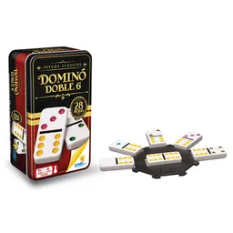 Ronda Domino Doble 6 De Caja Metálica 28 Fichas