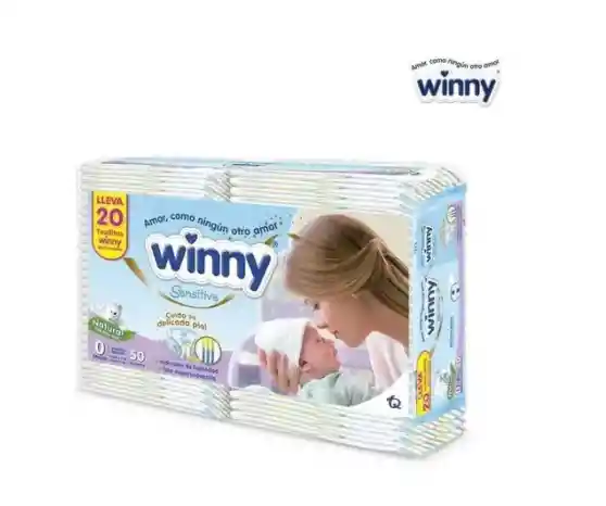 Winny Pañales Etapa 0 X 200 Unidades + 80 Toallitas Húmedas