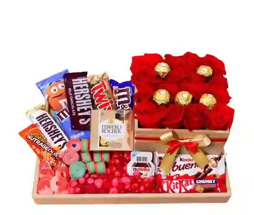 Roses Box And Candy Tray
