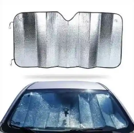 Accesorio Parasol Para Camioneta Protección Solar Color Plata