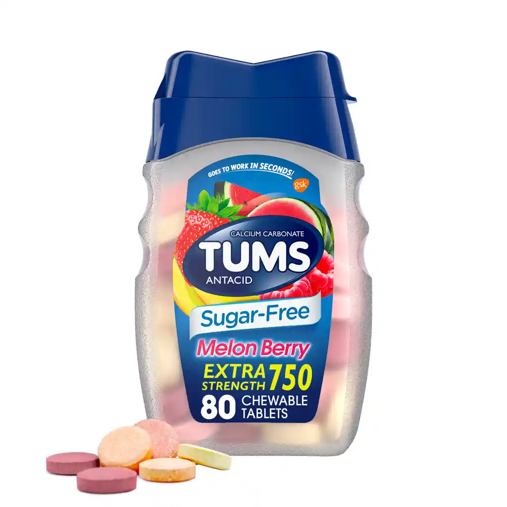 Tums Antiácidos Sugar Free Sin Azúcar 80 tabletas