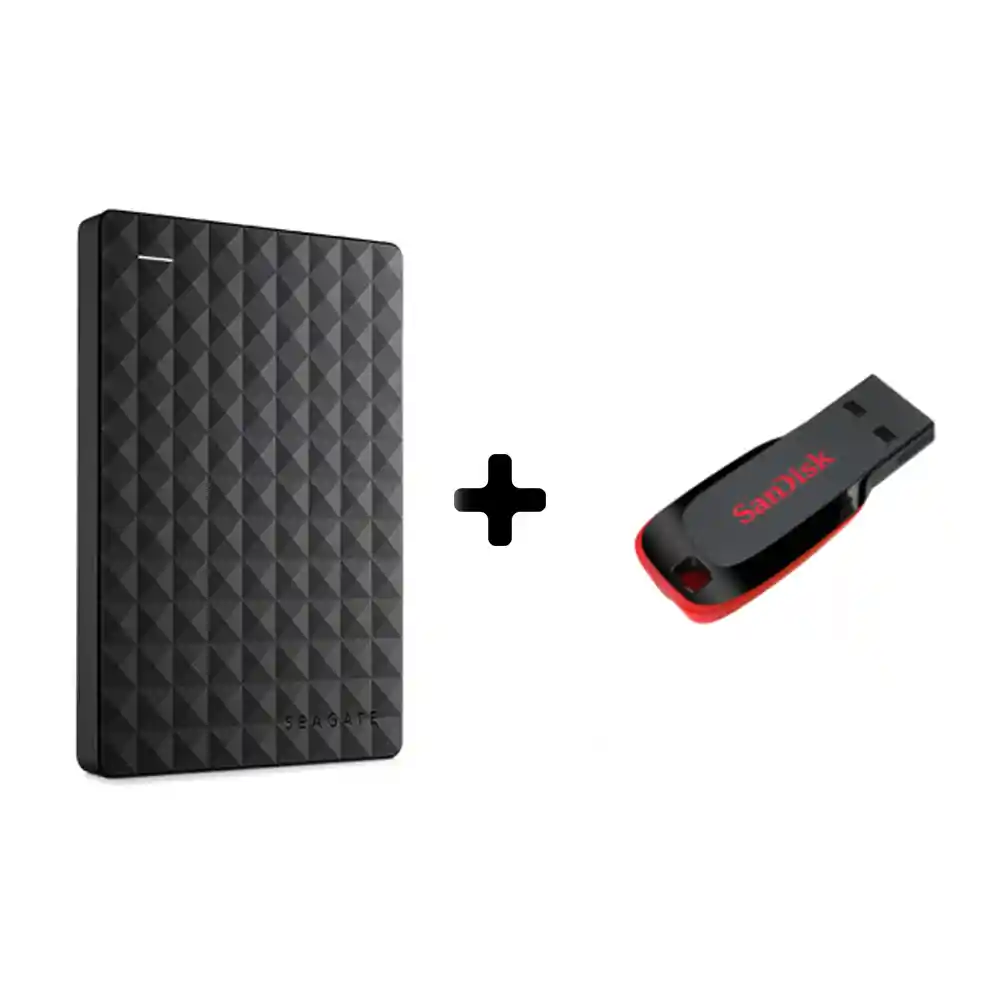 Sandisk Disco Duro Seagate Expansion 1 Tb + Usb 16 Gb