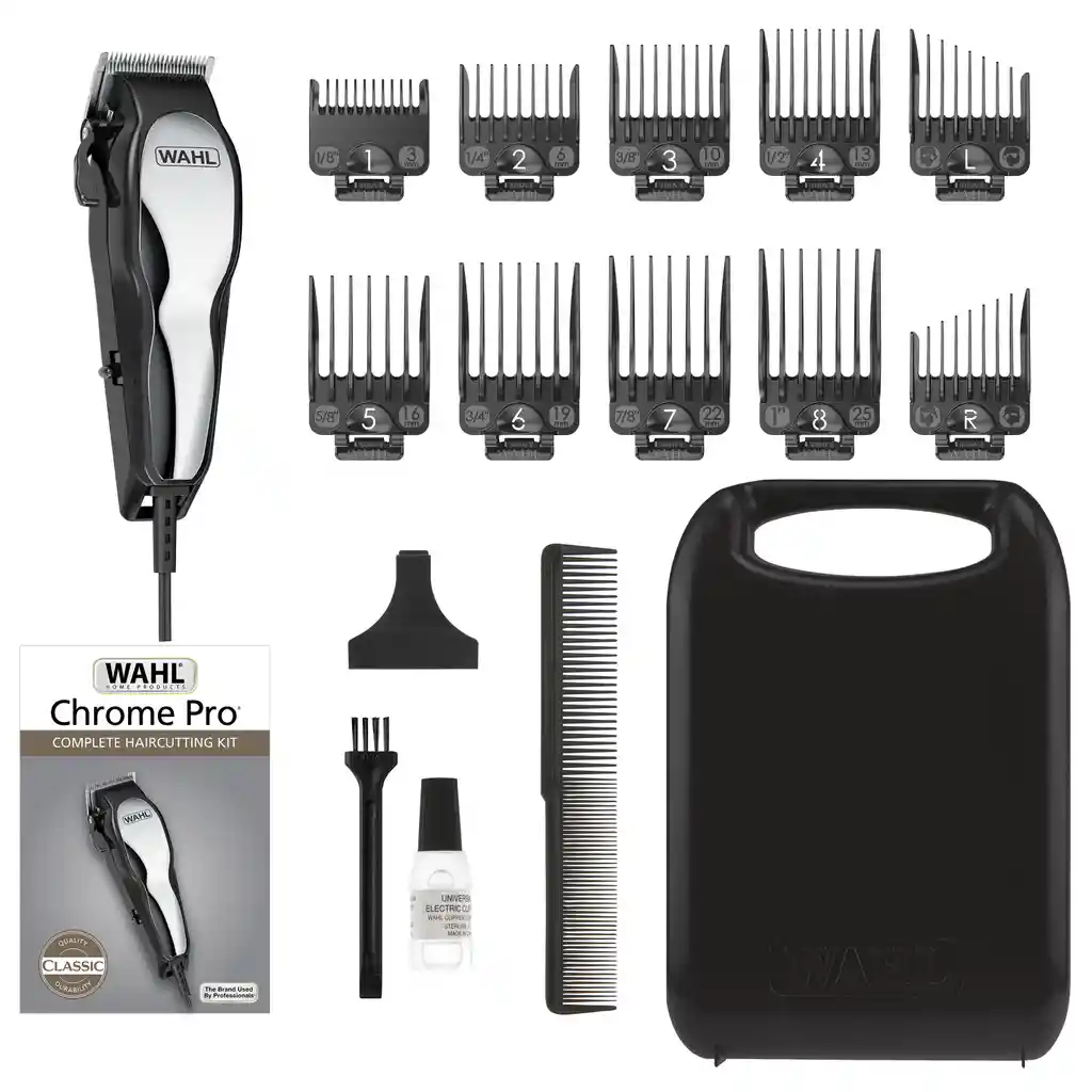 Wahl Maquina Peluquería Chrome Pro Kit De 17 Piezas 79730