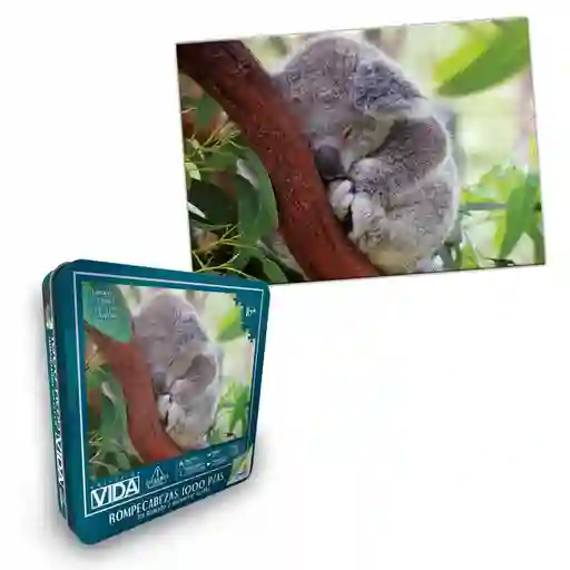 Ronda Rompecabezas 1000 Piezas Koala Colección Vida En Lata