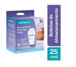Lansinoh Bolsas Almacenamiento Leche Materna| 25 Unidades