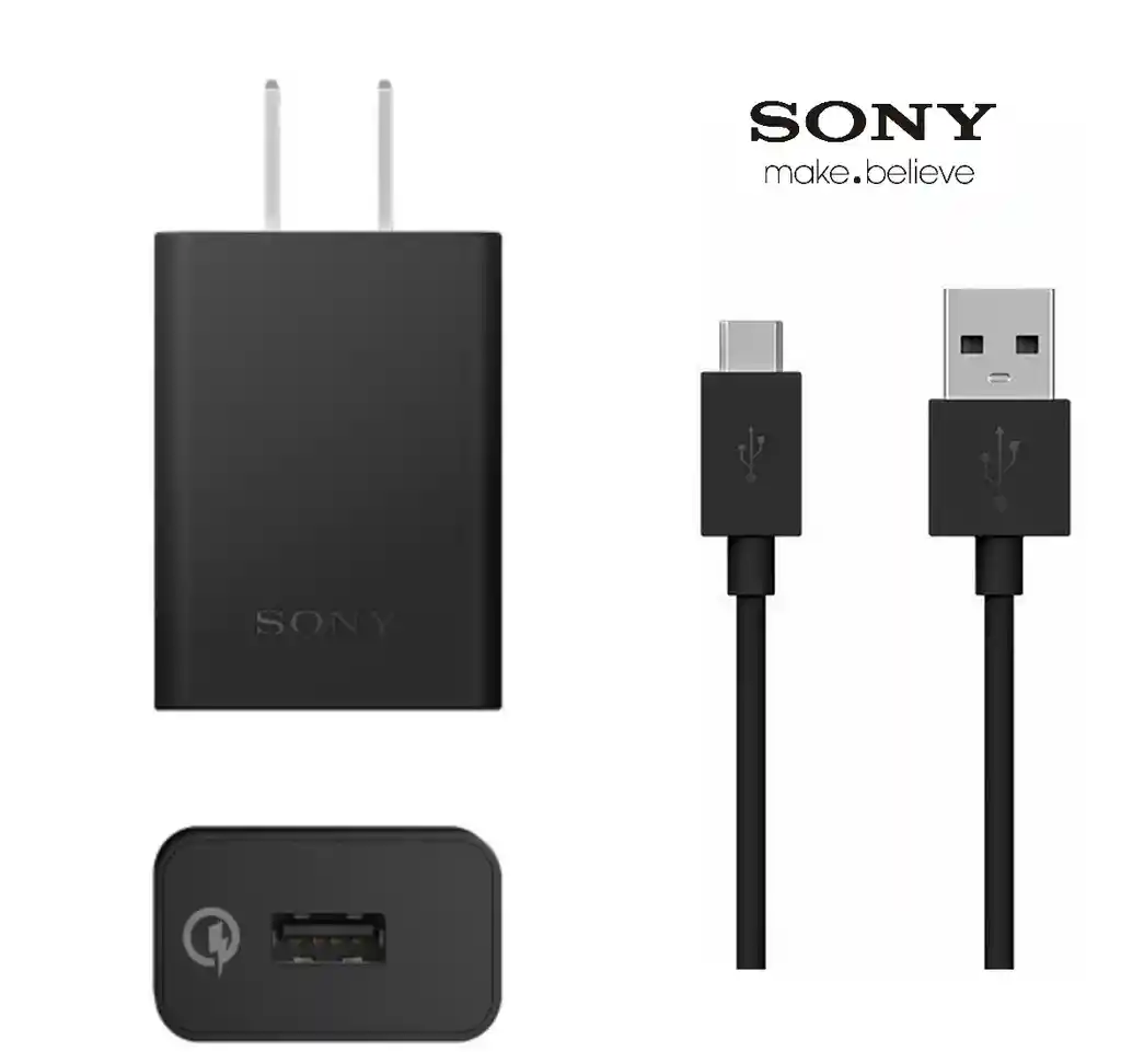 Sony Cargador De Pared Carga Rapida Xperia Conector Micro Usb