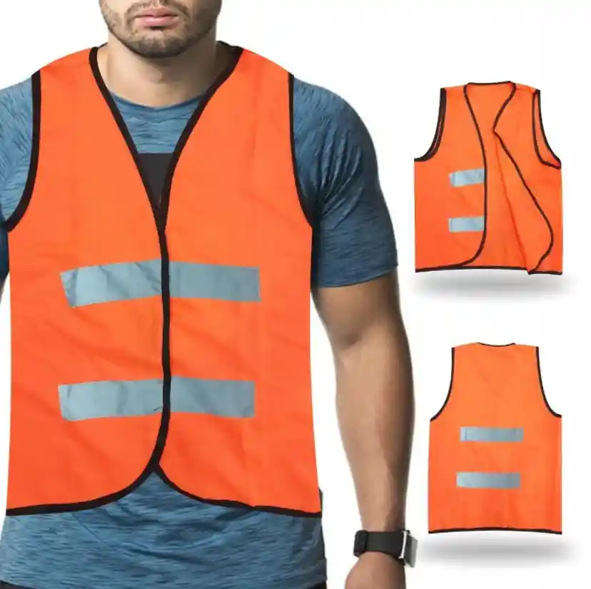 Chaleco Reflectivo Con 4 Bandas Reflectivas