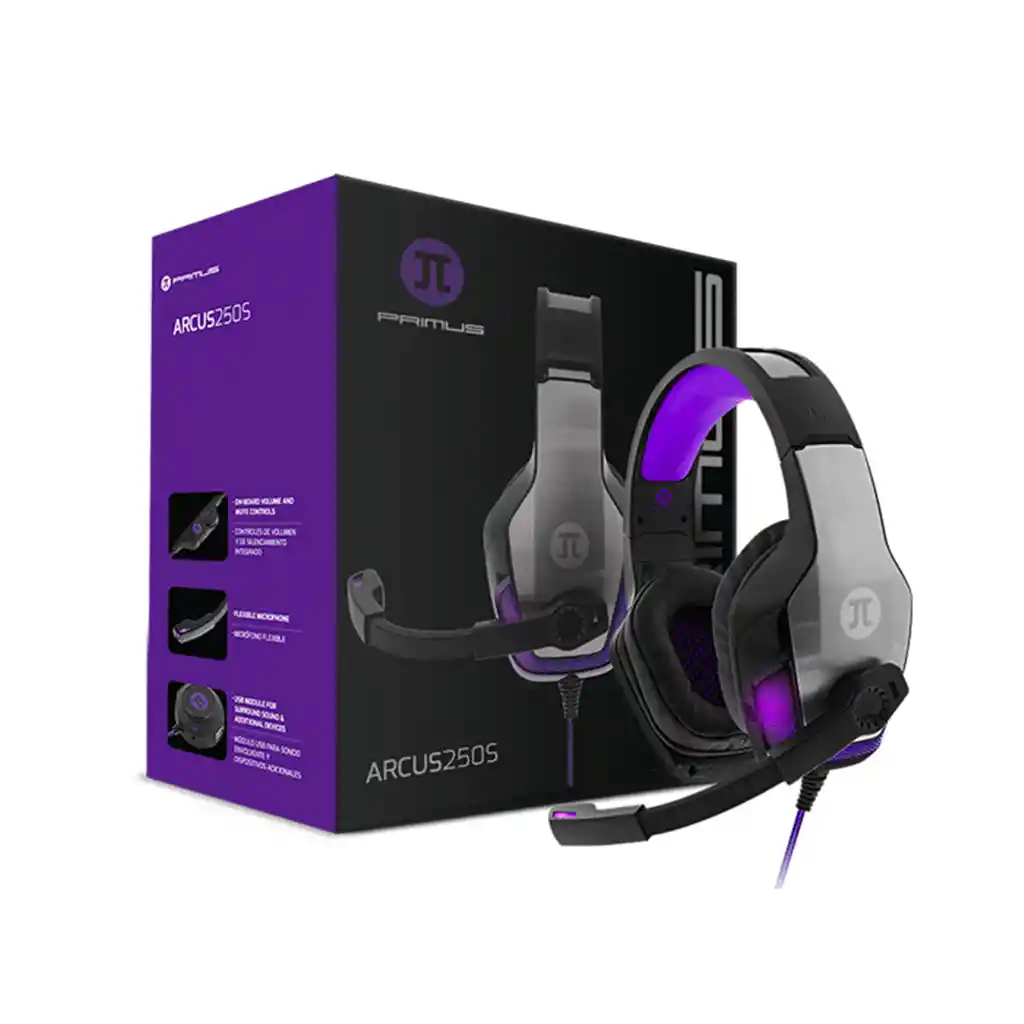 Primus Diadema para Juegos Arcus 25OS con Micrófono Alámbrico