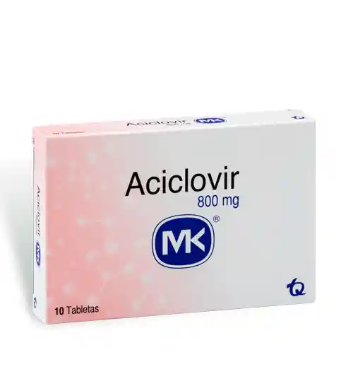 Aciclovir 800mg | Tableta | MK | Unidad | Oral