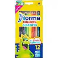 Norma Colores Gigantes Triangulares Caja X 12