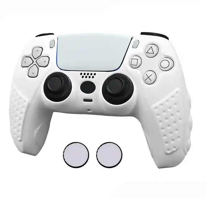 Funda Ps5 de Silicona Protección Control Ps5 Blanco