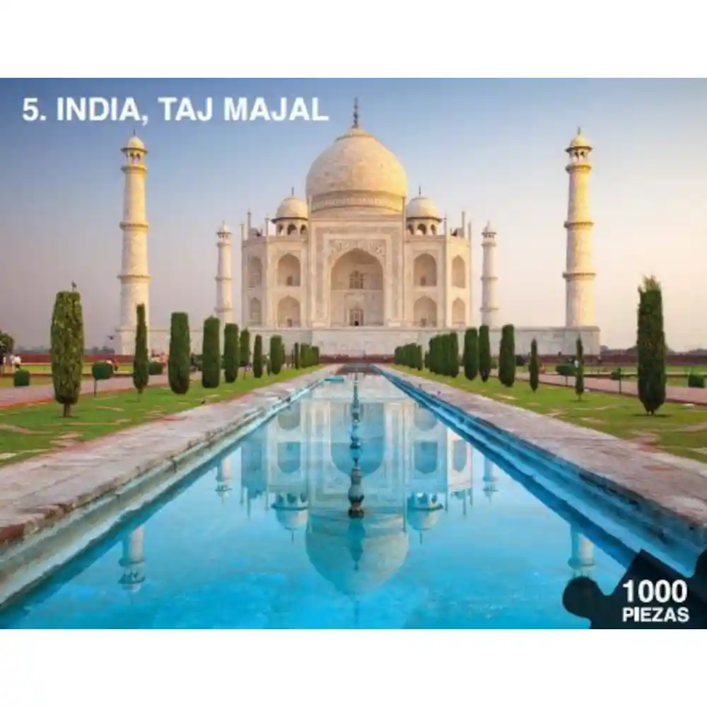 Rompecabezas 1000 Piezas Taj Mahal India Derigo Espectacular