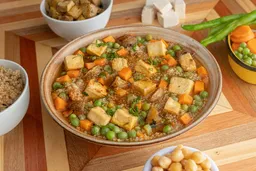 Sopa de Quinua, Tofu y Verduras