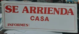 Letrero SE ARRIENDA CASA