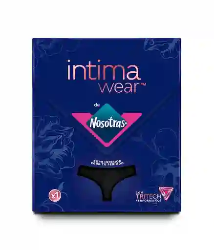 Nosotras Panty Reutilizable Para El Periodo Bikini Negro