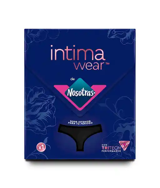 Nosotras Panty Reutilizable Para El Periodo Bikini Negro