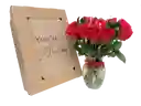 Caja De Regalo Con Rosas Y Jarrón