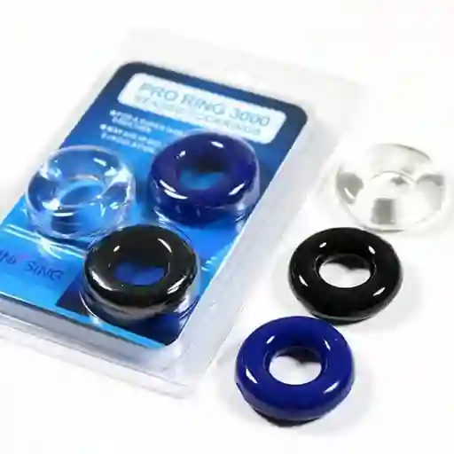 ANILLOS RETARDANTE MASCULINO SET X 3