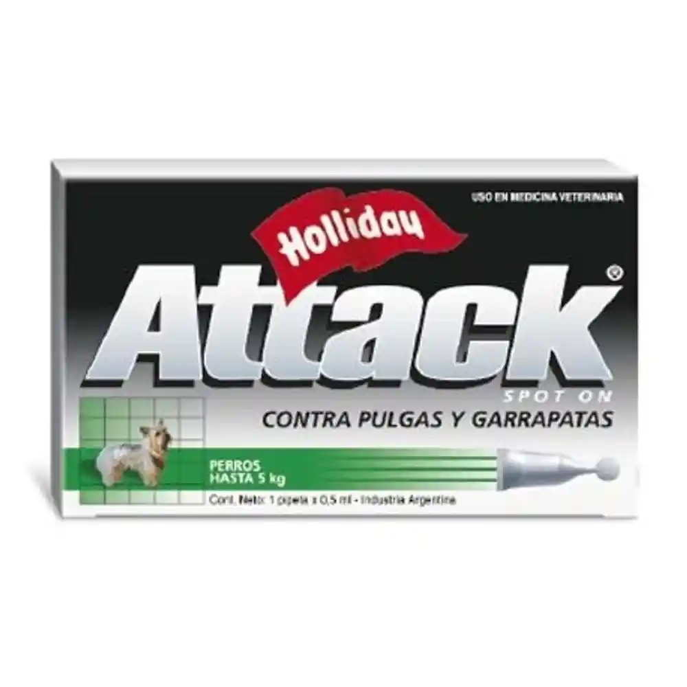 Attack Antipulgas Para Perros- 0 - 5 Kg