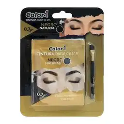 Color-1 Tintura Para Cejas Negro Con Pincel