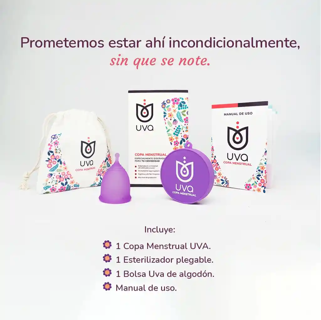 Kit Copa Menstrual Uva Talla B