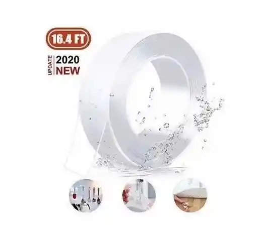 Cinta Adhesiva De Silicona Lavable Doble Faz 5 Metros