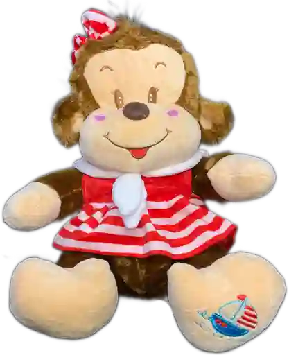 Peluche mico marinero Rosada 42CM Con sonido