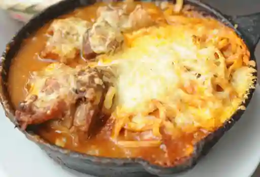 Ossobuco con Espagueti