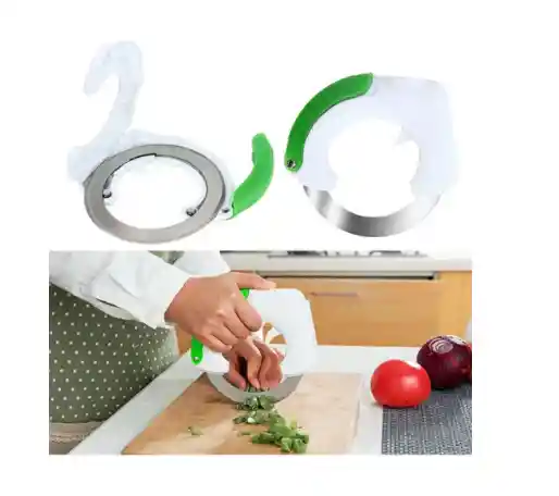 Cuchillo Rebanador Circular Corta Alimento Acero Inoxidable