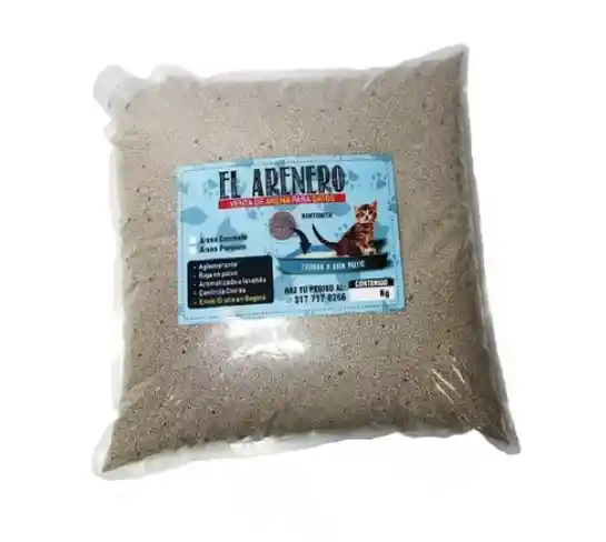 Arena Para Gatos Corriente Por 4.5 Kg