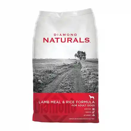 Diamond Naturals Cordero y Arroz Perros Adultos. 40 Lb.