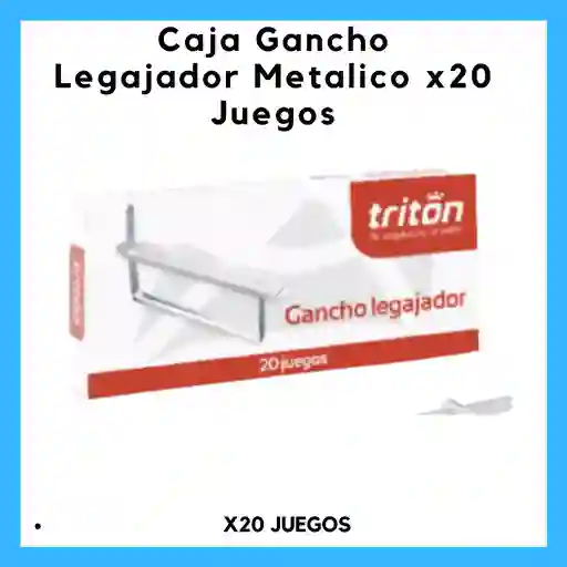 Caja De Gancho Legajador Triton X20 Juegos Metalico