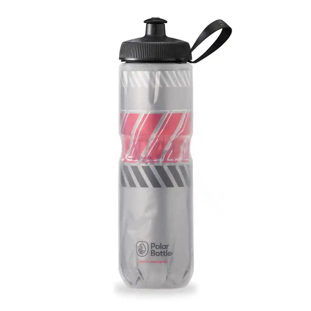 Termo Polar Bottle24 Onz Tempo Rojo Plateado