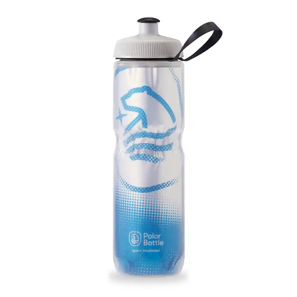 Termo Polar Bottle 24 Onz Oso Blanco Azul Cobalto