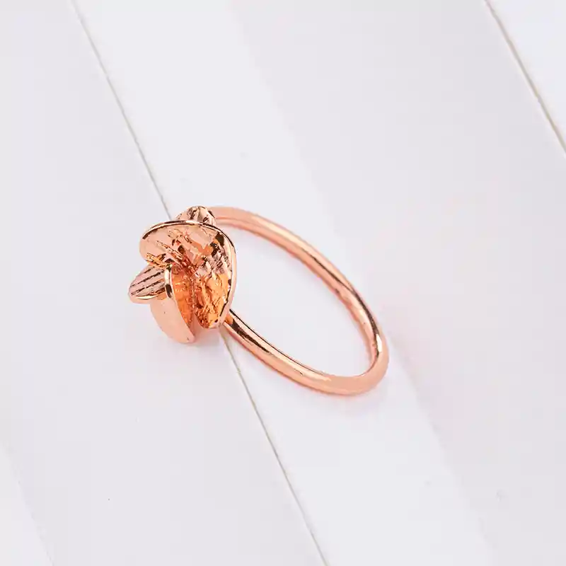 ANILLO MINI HELICE ORO ROSADO