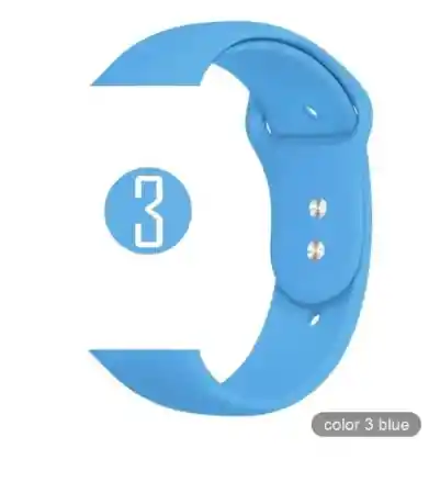 Apple Pulso Manilla Correa Silicona Para Watch 38 40 Azul