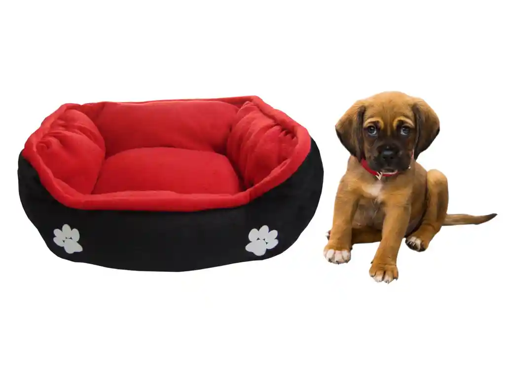 Cama Grande Doble Faz Para Mascota rojo