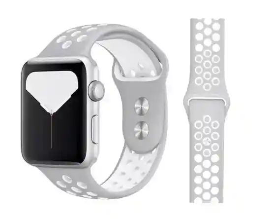 Apple Pulso Correa Manilla Para Watch Tipo Nike 38.40 Gris Blanc