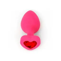 Plug Anal Silly Fucsia Rojo Talla S