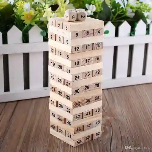 Jenga Juego Jenga 54 Piz Mediano Torre Bloques