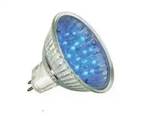 Reflector Led Mr16 Bi Pin 120v 3w Dicroico Luz Azul