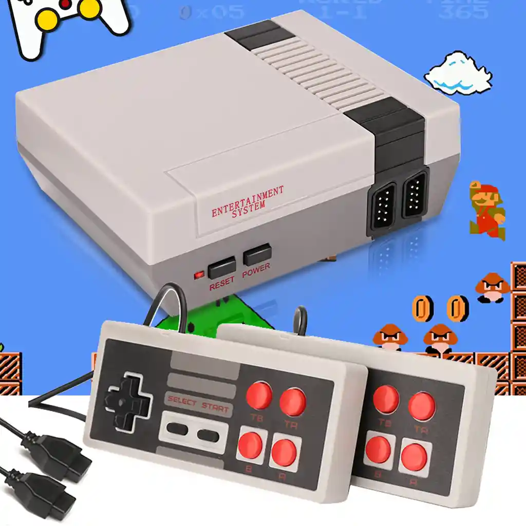 Nintendo Mini Consola Con 620 Juegos +2 Controles