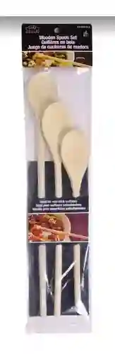 cucharas de madera set x3 Rama Design