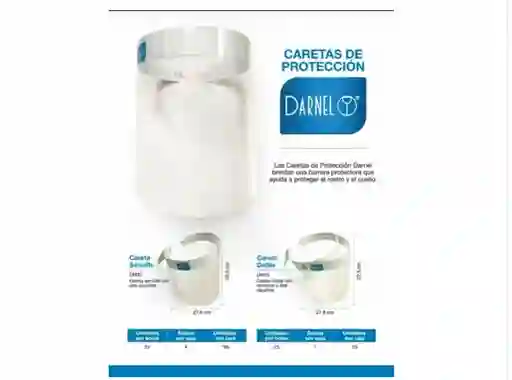 Careta De Protección Doble Darnel Original Barrera Protec