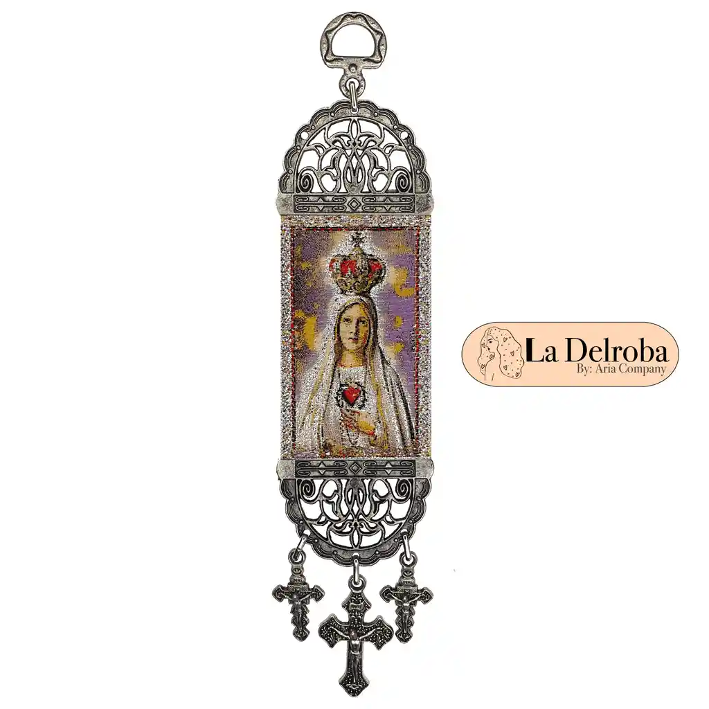 Gobelino De La Virgen De Fátima adorno de pared