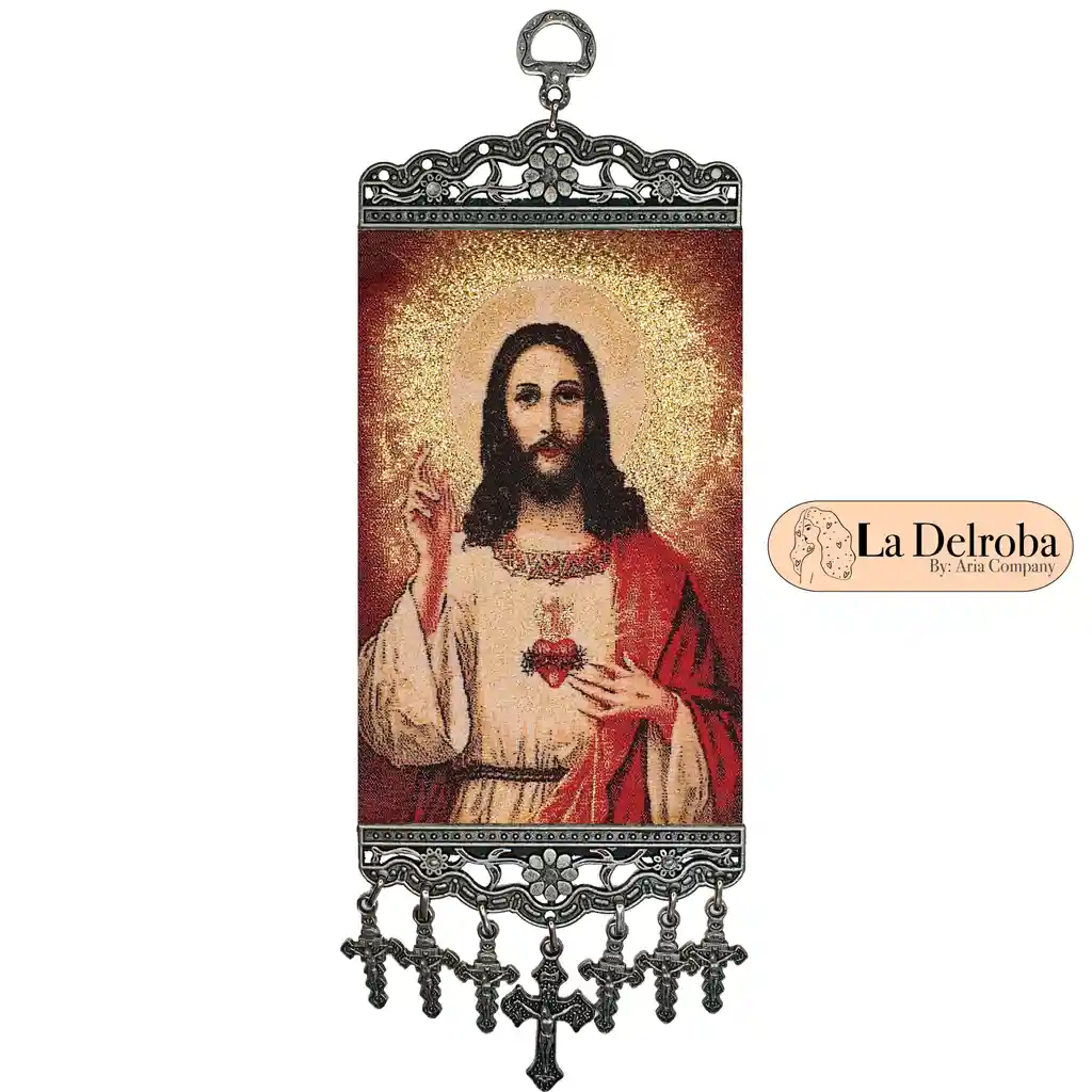 Gobelino Del Sagrado Corazón De Jesús adorno de pared