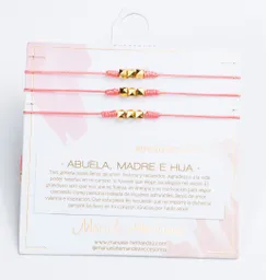 TRIO DE PULSERAS - ABUELA. MADRE E HIJA