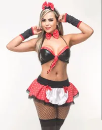 Disfraz de mucama mini mouse ratona