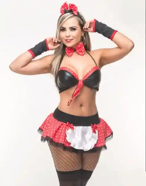 Disfraz de mucama mini mouse ratona